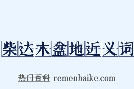 柴达木盆地近义词是什么意思的图片